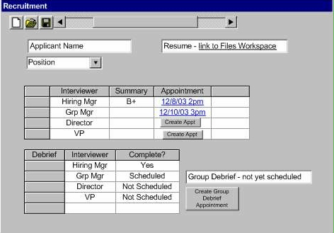The web conferencing application window.