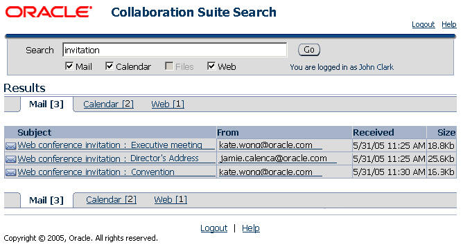 RTC Messenger console
