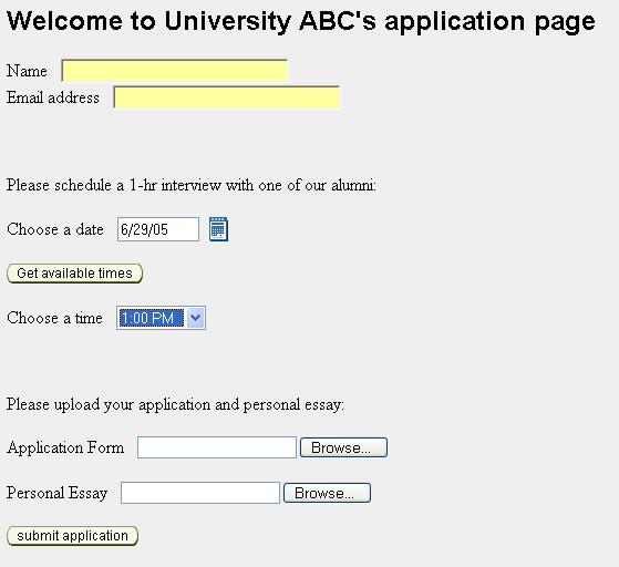 The web conferencing application window.