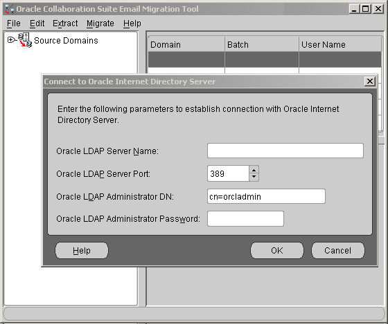 connect to Oracle Internet Directory