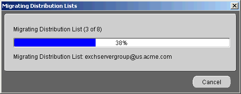 migrating distribution lists status