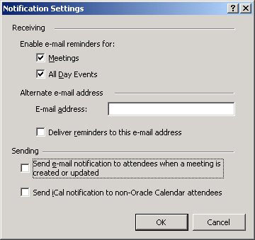 deselecting the sending notification option